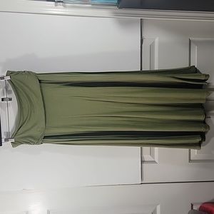 Gap Olive Green Maxi Dress Size Large